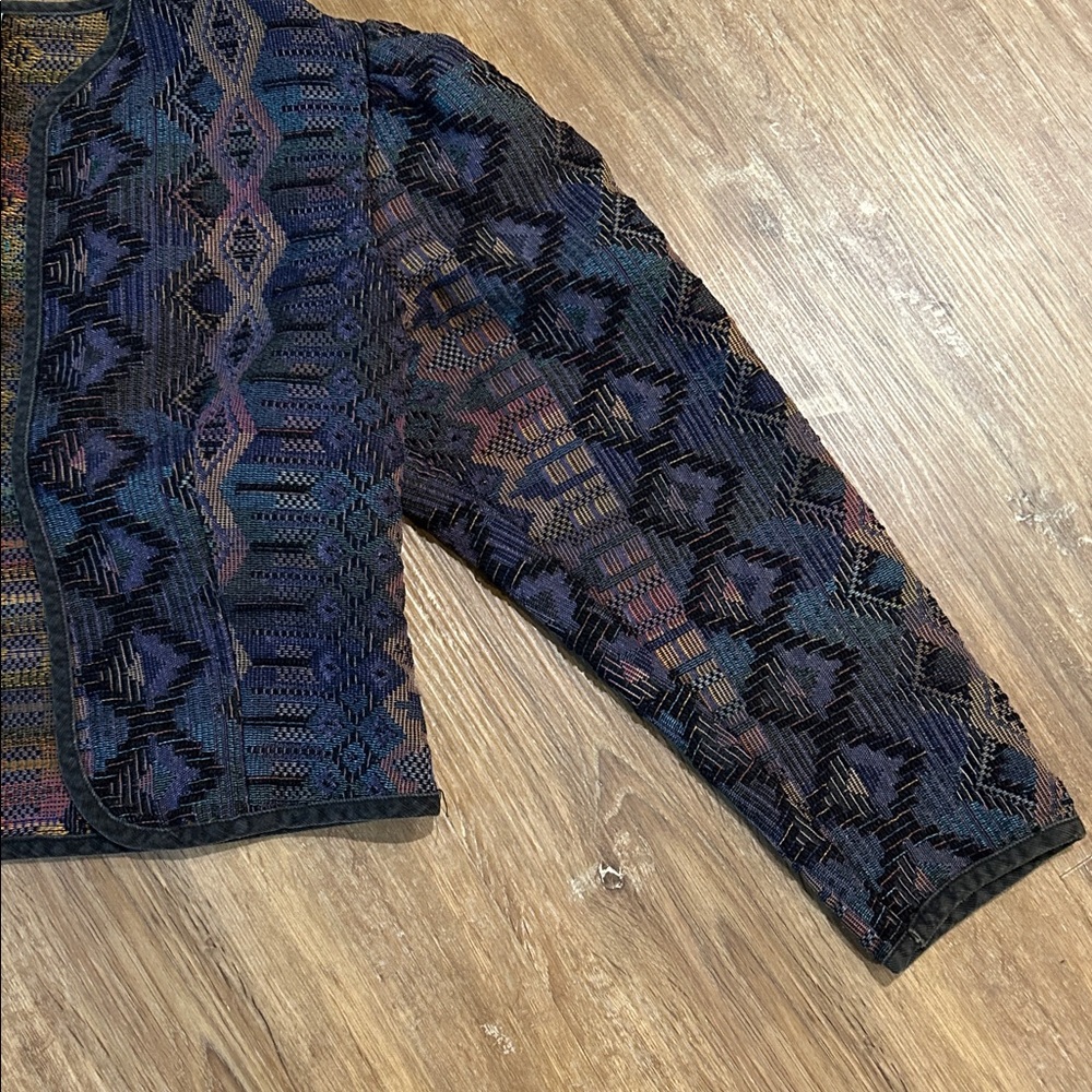 Colorful Patterned Bolero Jacket - image 2